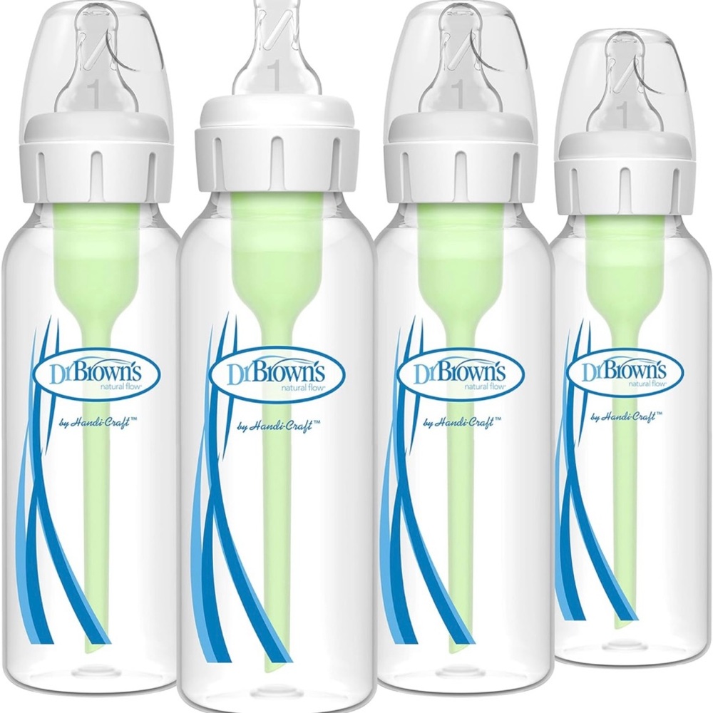 Dr Brown’s Anti Colic Narrow Baby Bottle 8oz. (4) *NEW*